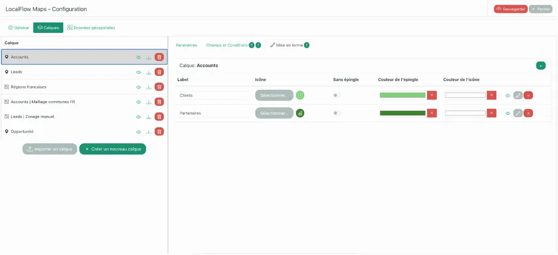 Configuration tab