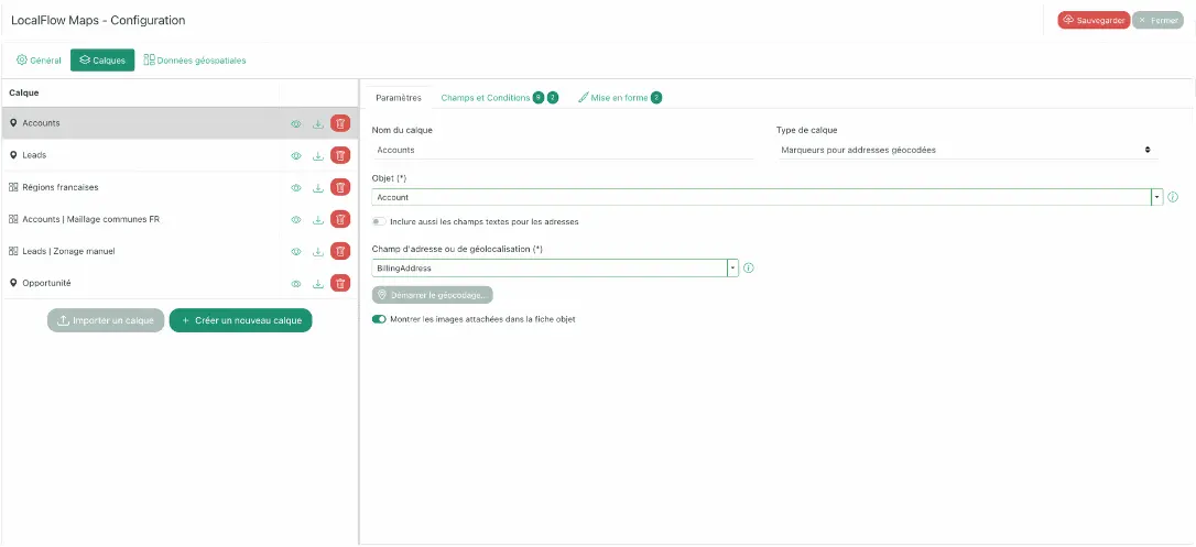 Configuration tab